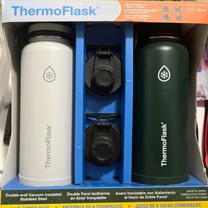4 Lid Combo Pack ThermoFlask Water Bottles